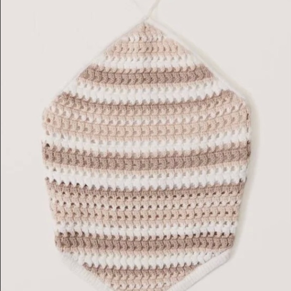 Abercrombie Crochet Bandana Hem Tank - Size M
